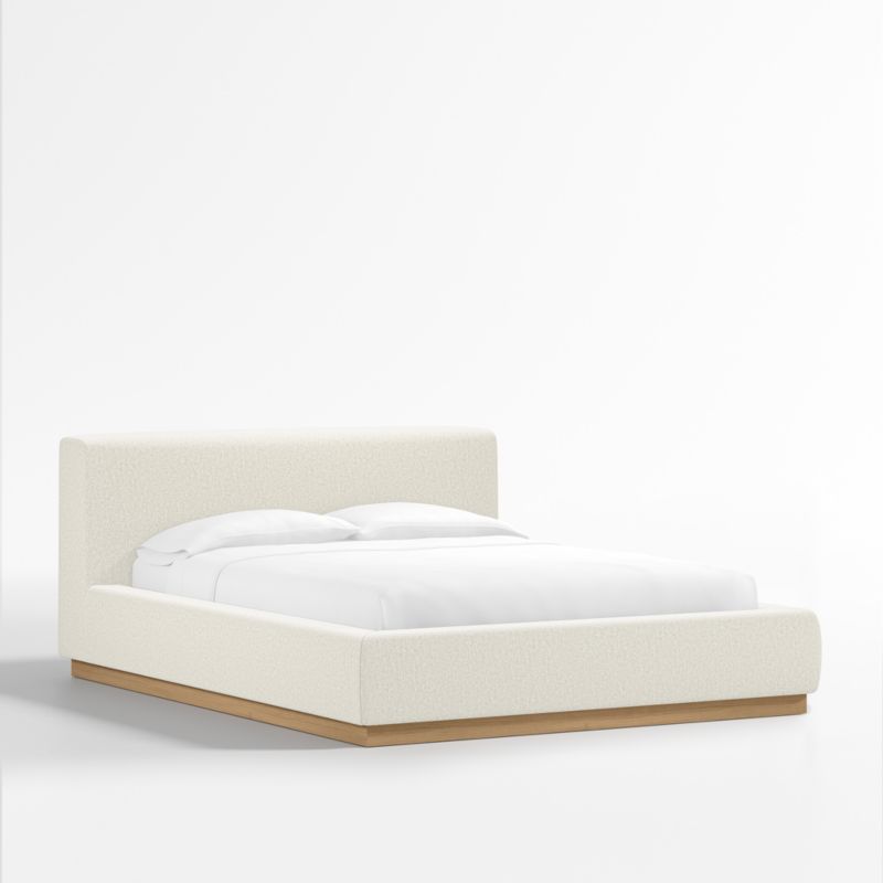 Gather Ivory Upholstered Queen Bed