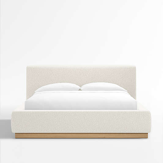 Gather Ivory Upholstered Queen Bed