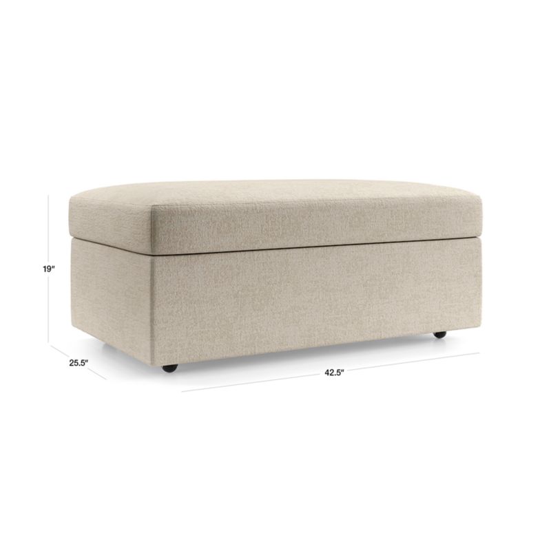 View Gather Deep Storage Ottoman - image 2 of 10