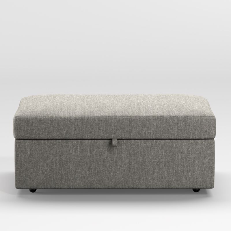 Gather Deep Storage Ottoman with Tray