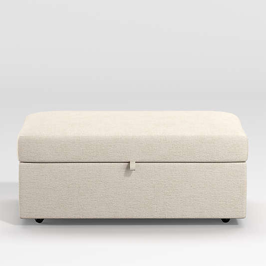 Gather Deep Storage Ottoman with Tray