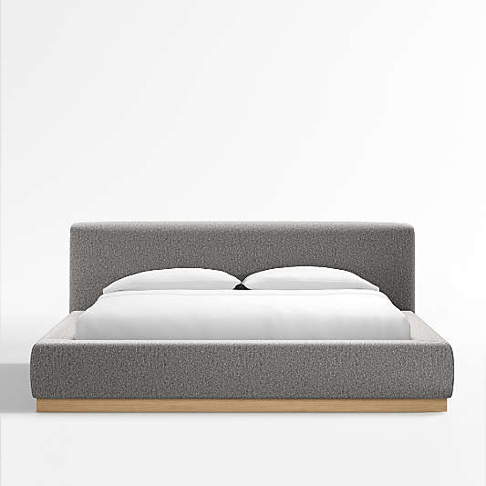 Gather Dove Upholstered King Bed