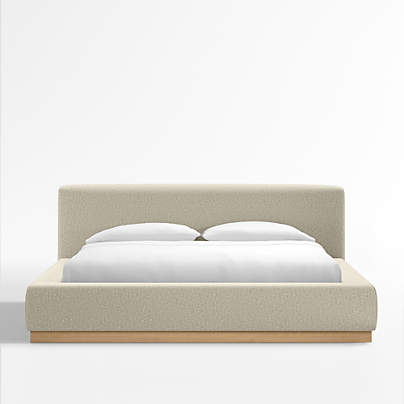 Gather Sand Upholstered King Bed