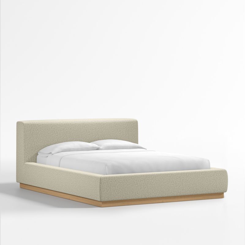 Gather Sand Upholstered Queen Bed - image 3 of 9