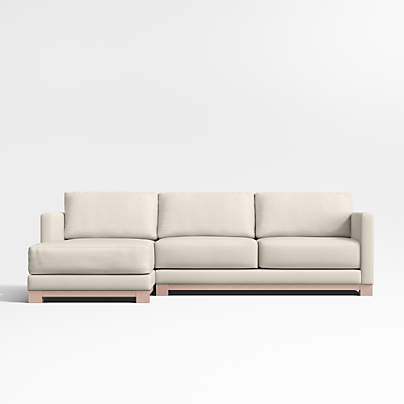 Gather Wood Base 2-Piece Sectional Sofa