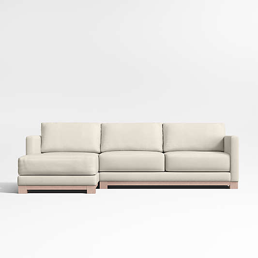 Gather Wood Base 2-Piece Sectional Sofa