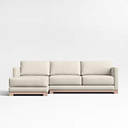 Gather Wood Base 2-Piece Sectional Sofa
