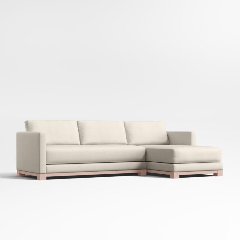 Gather Wood Base Bench 2-Piece Sectional Sofa - image 10 of 13