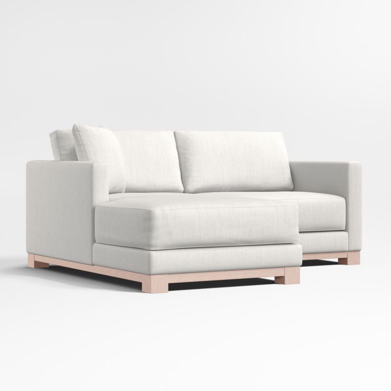 Gather Wood Base 2-Piece Chaise Sectional Sofa - image 2 of 6