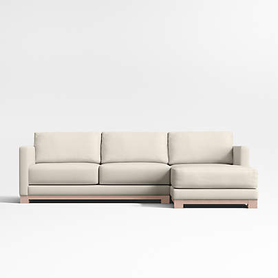 Gather Wood Base 2-Piece Sectional Sofa