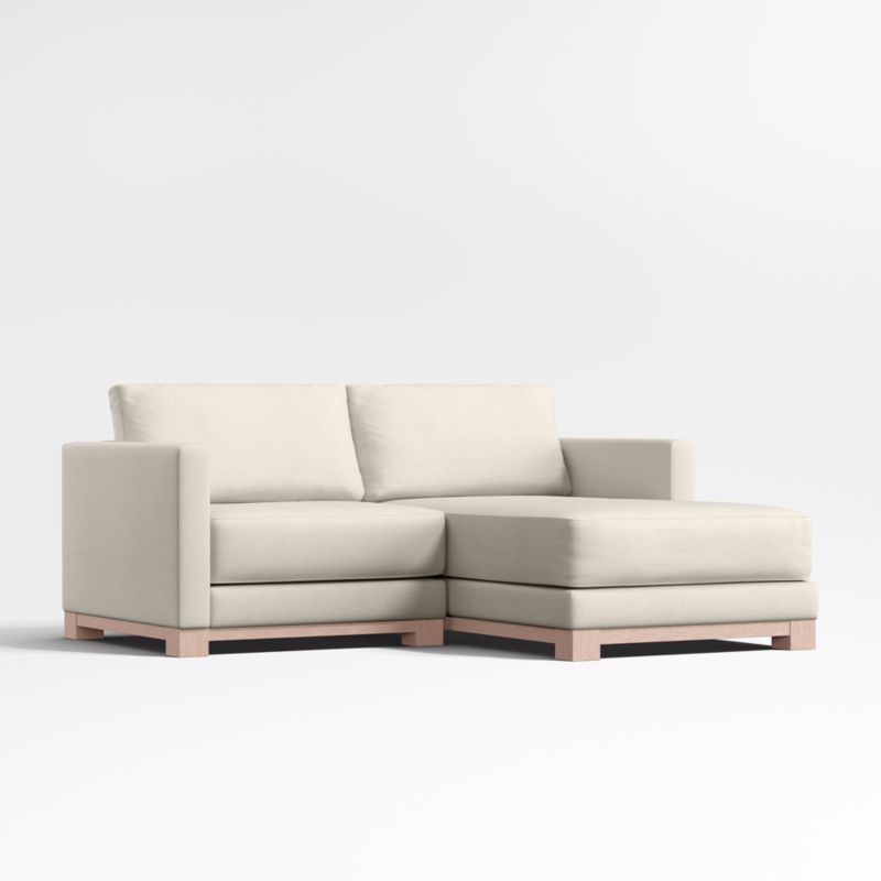 Gather Wood Base 2-Piece Chaise Sectional Sofa - image 2 of 6