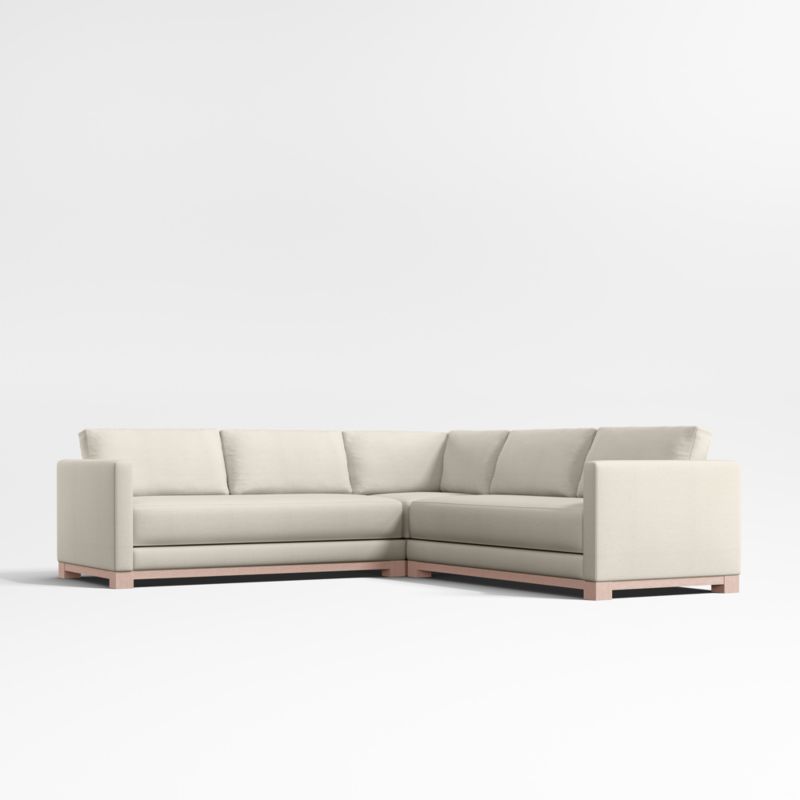 Gather Wood Base 3-Piece L-Shaped Sectional Sofa - image 0 of 13