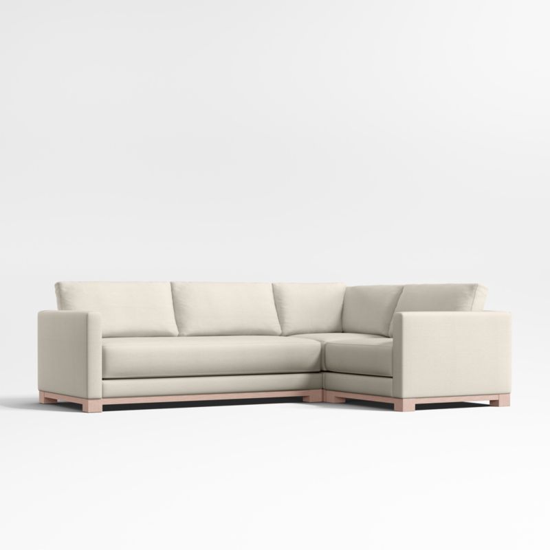 Gather Wood Base Bench 3-Piece L-Shaped Sectional Sofa - image 0 of 7