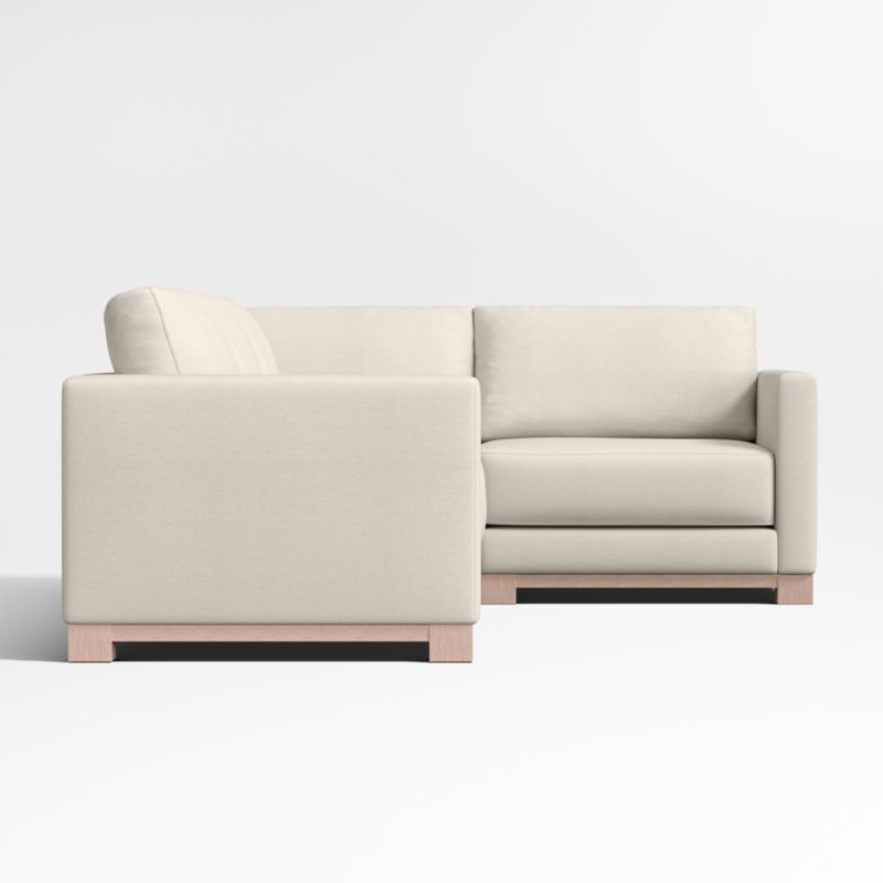 Gather Wood Base Bench 3-Piece L-Shaped Sectional Sofa - image 4 of 7