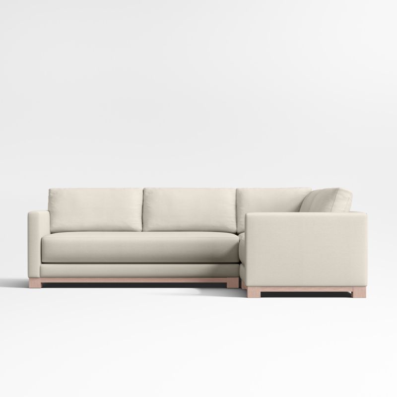 Gather Wood Base Bench 3-Piece L-Shaped Sectional Sofa - image 3 of 7