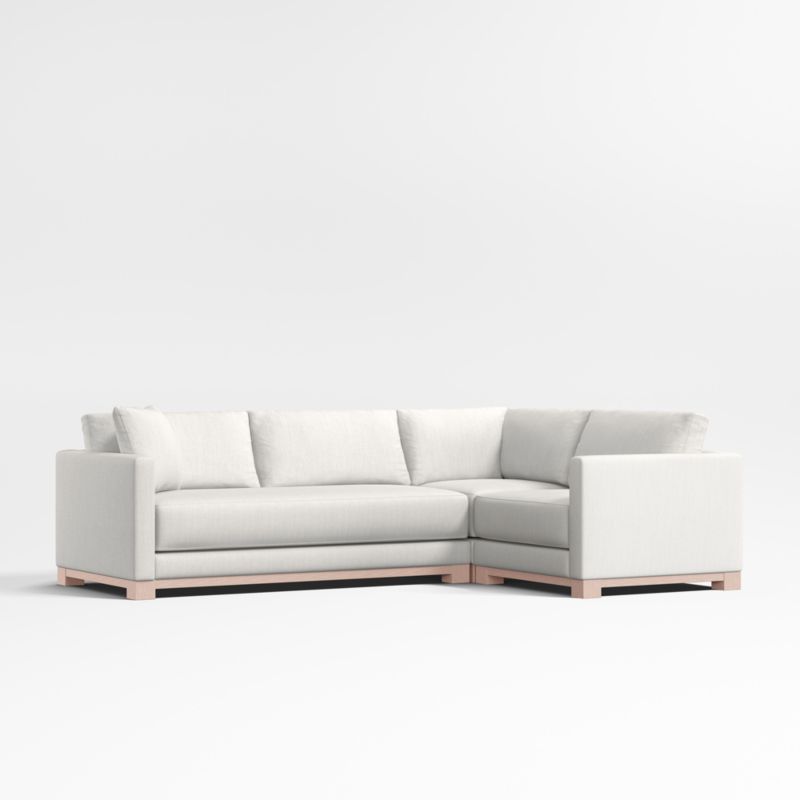 Gather Wood Base Bench 3-Piece L-Shaped Sectional Sofa - image 0 of 7