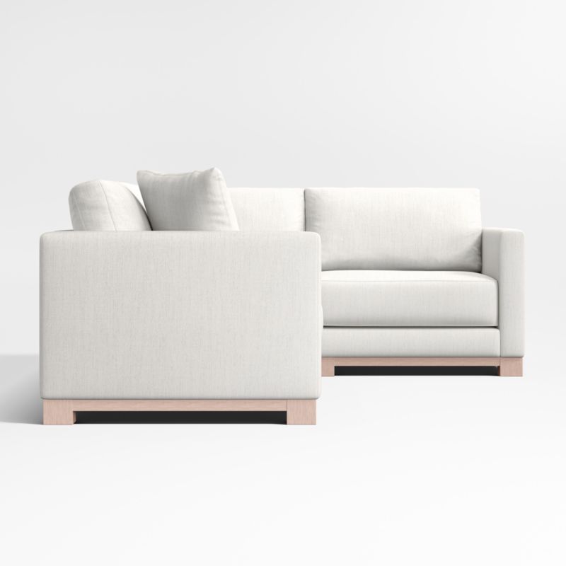 Gather Wood Base Bench 3-Piece L-Shaped Sectional Sofa - image 4 of 7