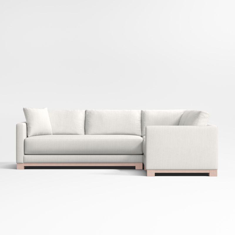 Gather Wood Base Bench 3-Piece L-Shaped Sectional Sofa - image 3 of 7