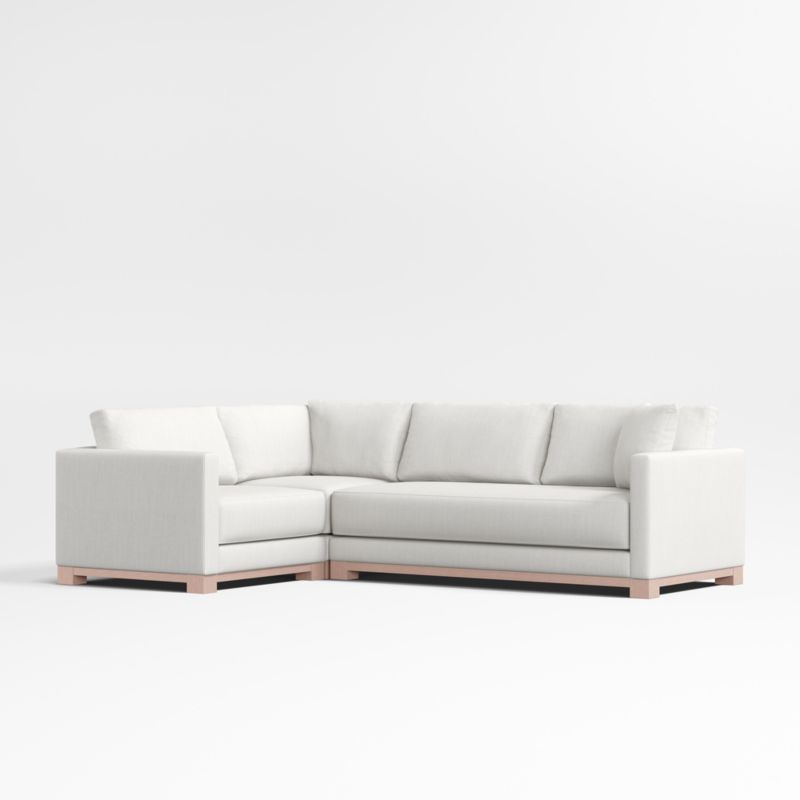 Gather Wood Base Bench 3-Piece L-Shaped Sectional Sofa - image 0 of 6