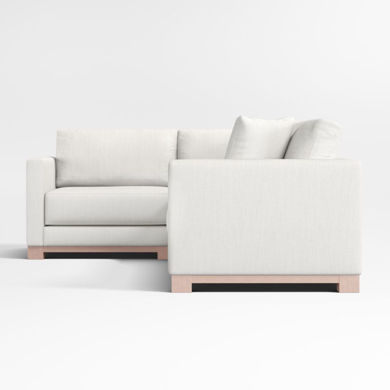 Gather Wood Base Bench 3-Piece L-Shaped Sectional Sofa - image 4 of 6