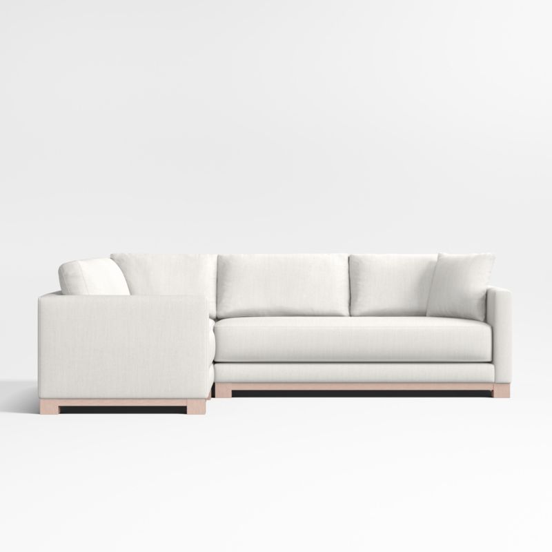 Gather Wood Base Bench 3-Piece L-Shaped Sectional Sofa - image 3 of 6