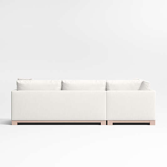 Gather Wood Base 3-Piece Corner Sectional Sofa