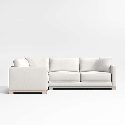 Gather Wood Base 3-Piece Corner Sectional Sofa