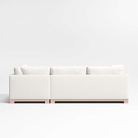 Gather Wood Base 3-Piece Corner Sectional Sofa