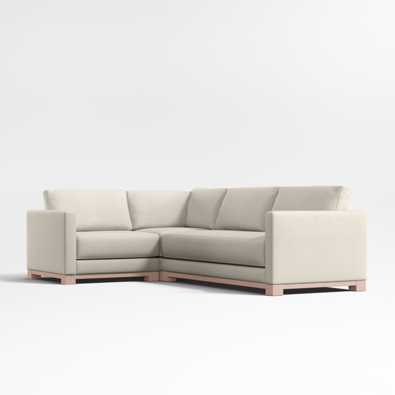 Gather Wood Base Bench 3-Piece L-Shaped Sectional Sofa - image 0 of 7