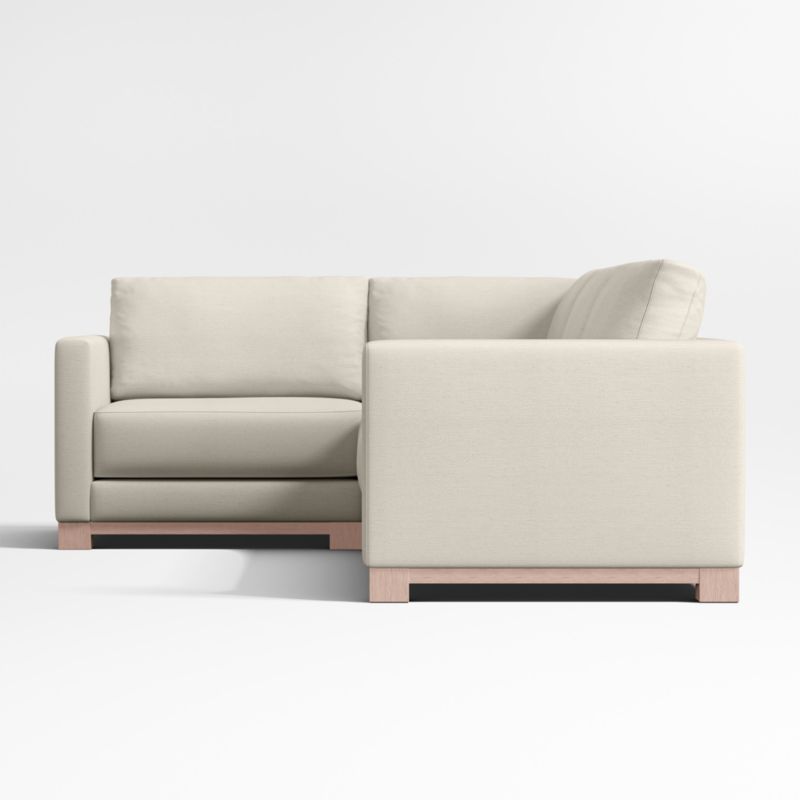 Gather Wood Base Bench 3-Piece L-Shaped Sectional Sofa - image 4 of 7