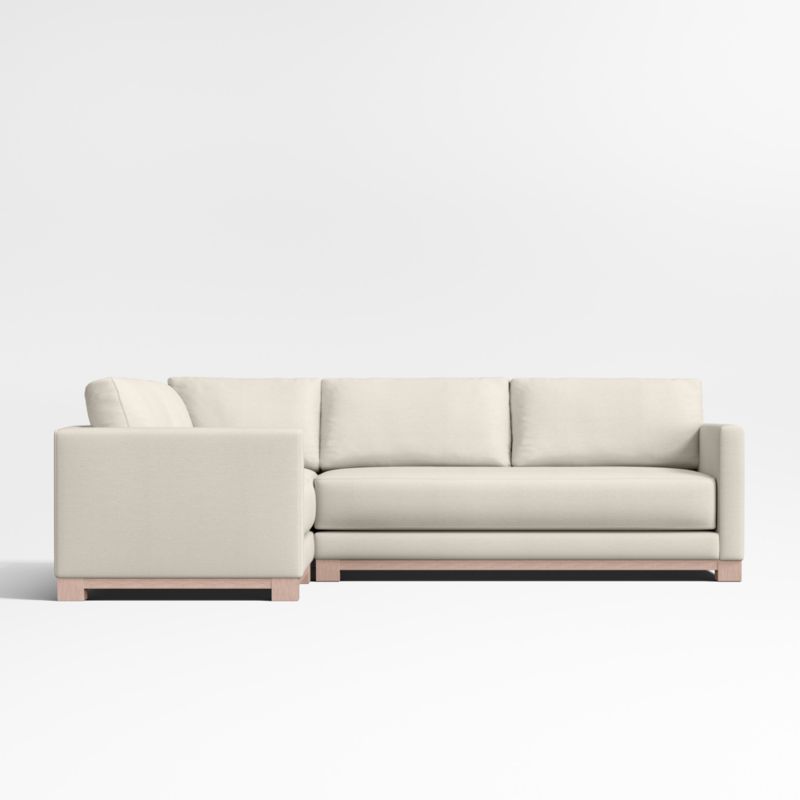 Gather Wood Base Bench 3-Piece L-Shaped Sectional Sofa - image 3 of 7