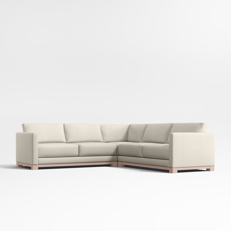 Gather Wood Base 3-Piece L-Shaped Sectional Sofa - image 0 of 5