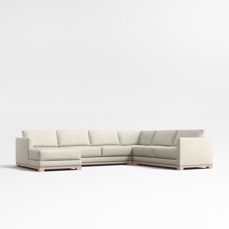 Gather Wood Base 4-Piece L-Shaped Sectional Sofa - image 0 of 6