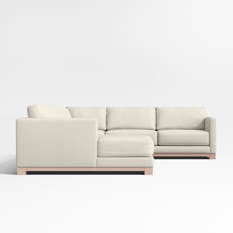 Gather Wood Base 4-Piece L-Shaped Sectional Sofa - image 3 of 6