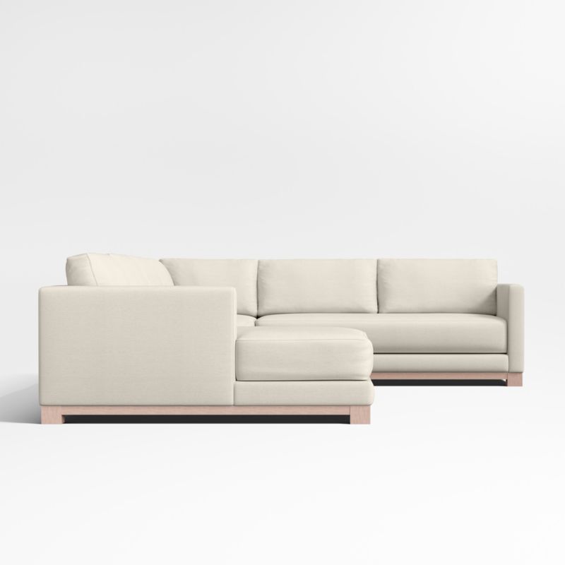 Gather Wood Base Bench 4-Piece U-Shaped Sectional Sofa - image 10 of 12