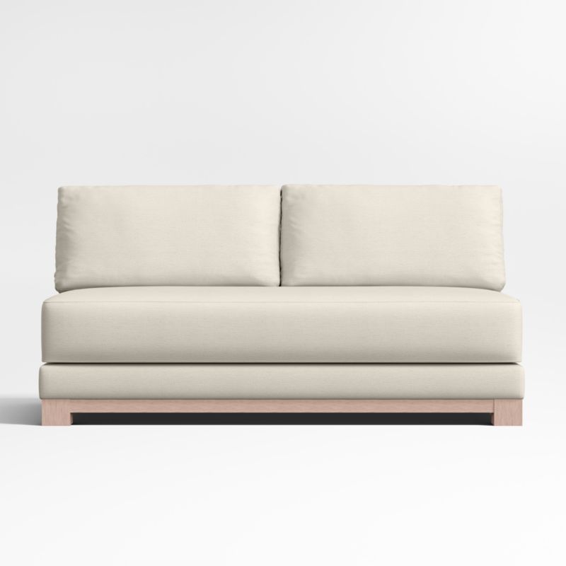 Gather 2-Seat Wood Base Armless Sofa - image 0 of 4