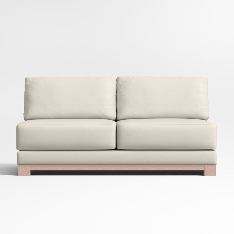 Gather Wood Base Armless Sofa - image 0 of 3