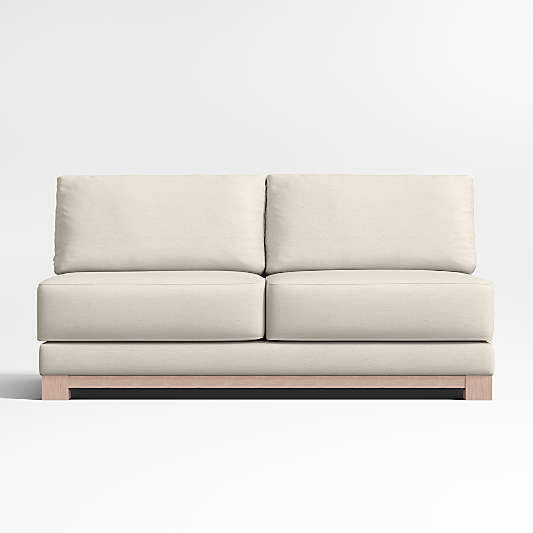 Gather Wood Base Armless Sofa Sectional Piece