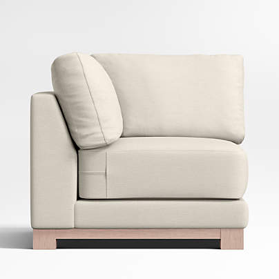 Gather Wood Base Corner Chair