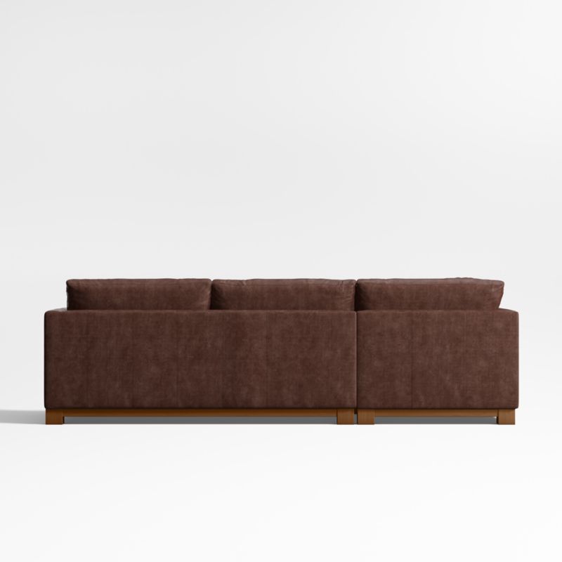 Gather Wood Base Leather 3-Piece L-Shaped Sectional Sofa - image 5 of 7