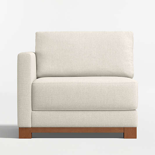 Gather Wood Base Left-Arm Chair Sectional Piece