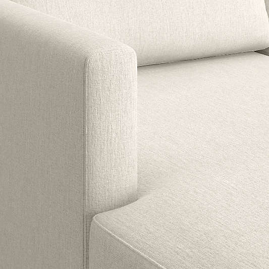 Gather Wood Base 2-Piece Small Space Sectional Sofa with Chaise Lounge