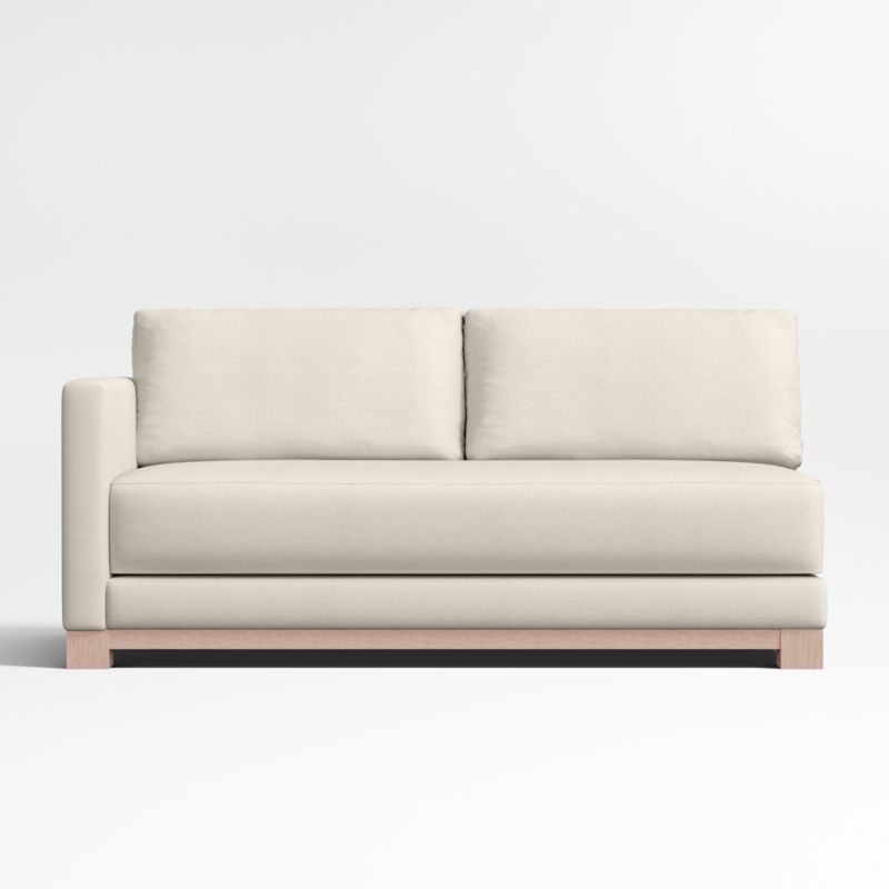 Gather Wood Base Left-Arm Bench Sofa - image 0 of 3