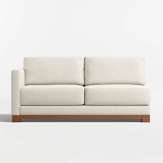 Gather Wood Base Left-Arm Sofa Sectional Piece