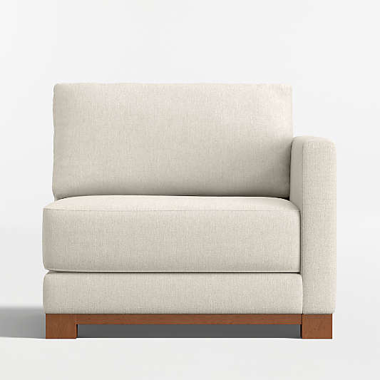 Gather Wood Base Right-Arm Chair Sectional Piece
