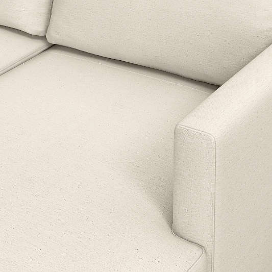 Gather Wood Base Right-Arm Chaise Lounge Sectional Piece