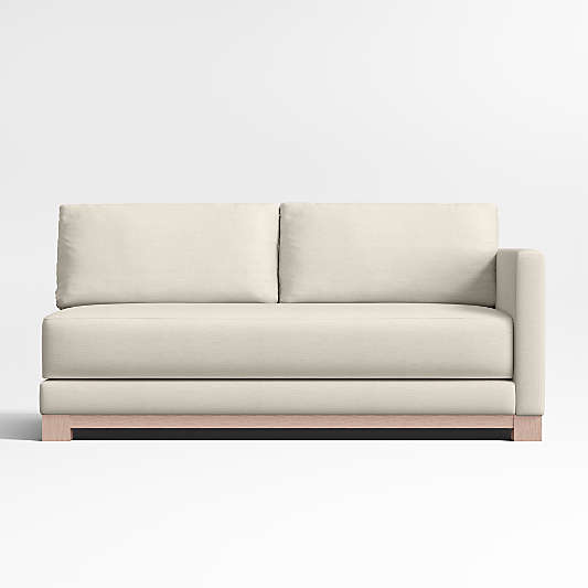 Gather Wood Base Right-Arm Bench Sofa