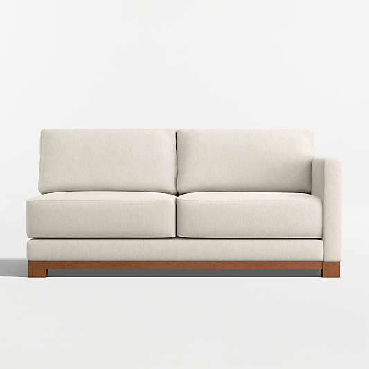 Gather Wood Base Right-Arm Sofa Sectional Piece