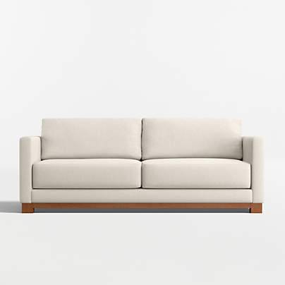 Gather Wood Base 89" Sofa