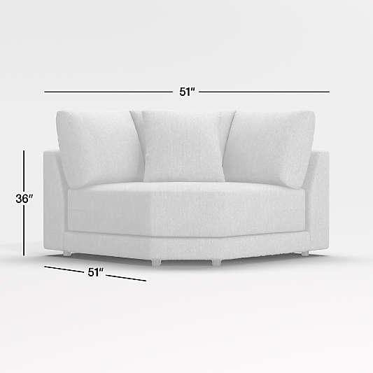 Gather Deep Wedge Chair Sectional Piece